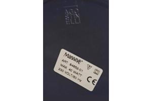 Vintage - Agostinelli albast tafellamp met messing voet '70