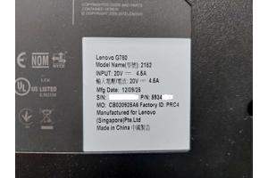 Lenovo 17 inch Laptop G780