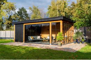 Maatwerk- Douglas houten bijgebouwen, tuinhuisjes