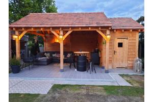 Maatwerk- Douglas houten bijgebouwen, tuinhuisjes