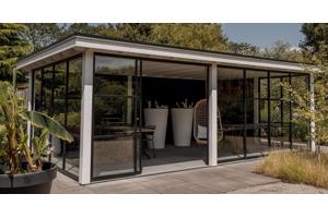 Maatwerk- Douglas houten bijgebouwen, tuinhuisjes