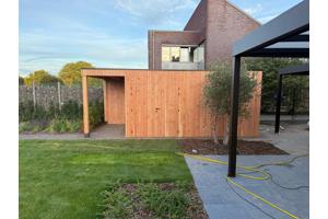 Maatwerk- Douglas houten bijgebouwen, tuinhuisjes