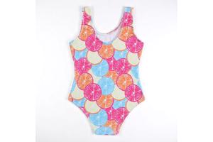 Meisjes badpak fruit meerkleurig 120 - 5-6 jaar