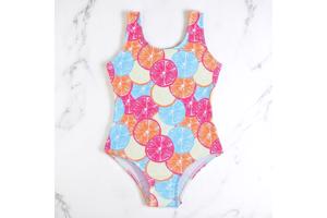 Meisjes badpak fruit meerkleurig 120 - 5-6 jaar