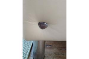 Stressless driezitsbank crèmekleurig leer, hoge rug