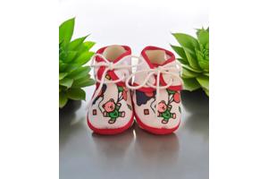 Junior Joy Babyschoenen rood beertje