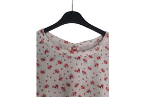 Crop top blote rug met veters M