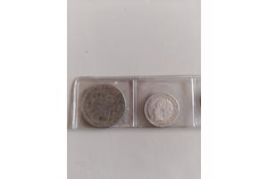 Zilveren  koningin Wilhelmina munten