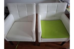 6 eetkamerstoelen (4 met kussen)
