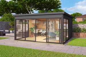 NIEUW Modern tuinhuis Domeo 5 Set