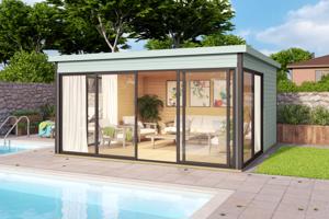 NIEUW Modern tuinhuis Domeo 5 Set