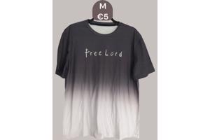 Heren t-Shirt Free Lord grijs M