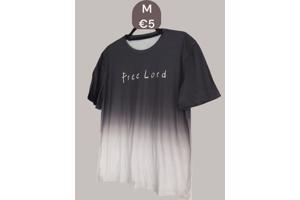 Heren t-Shirt Free Lord grijs M