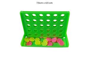 4 op een rij spel , groen mini formaat 7.5cm x 4,5cm