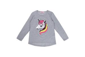 Seagull longsleeve t-shirt grijs Unicorn 170/176