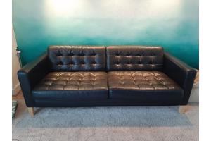 Tweezits leren bank ikea