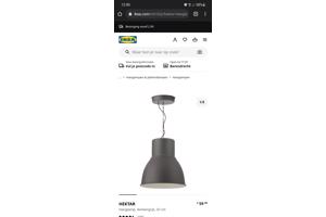 GRATIS IKEA Hektar antraciet hanglamp in goede staat