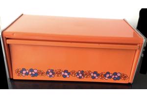 Vintage Oranje Broodtrommel