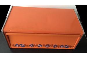 Vintage Oranje Broodtrommel