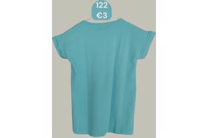 Glo-Story t-shirt flamingo's turquoise 122