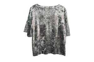 Shein velours mintgroen shirt L