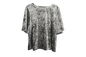 Shein velours mintgroen shirt L