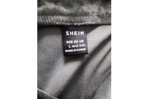 Shein velours mintgroen shirt L