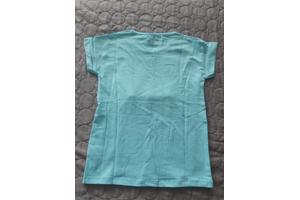 Glo-Story t-shirt flamingo's turquoise 122