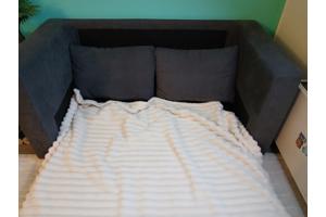 Zeer mooie 2 persoons slaapbank kleur antraciet/grijs.