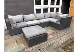 Loungeset grijs / antraciet