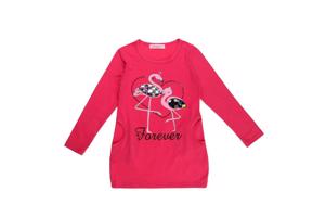 Seagull lang shirt flamingo's forever glitter 170/176