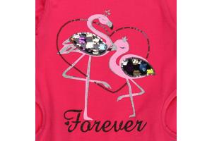 Seagull lang shirt flamingo's forever glitter 170/176