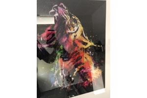 Diamond painting abstracte tijger