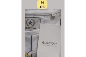 Glo-story strak t-shirt wit banana strike M