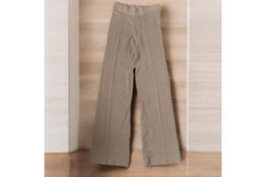 JCL stoffen broek hoge taille taupe one size XS-L