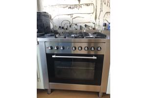 Solitaire rvs-fornuis 5 pitten plus oven