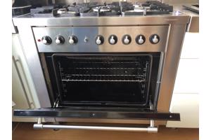 Solitaire rvs-fornuis 5 pitten plus oven