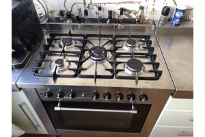 Solitaire rvs-fornuis 5 pitten plus oven