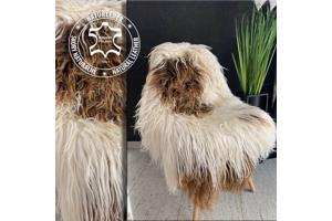 Schapenvachten, decoratief lang haar, biologisch gelooid