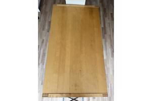 Leuke massief eikenhouten uittrek eettafel