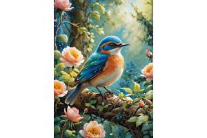 nr 56 Diamond Painting vogel 50x40cm (vierkant)