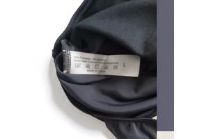 Bikini zwart met gele bloemetjes L