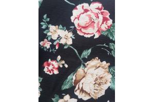 Stretchy T-shirt bloemenprint L