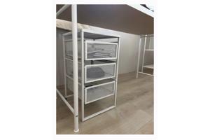 Ikea bureau 140x60 cm met open kastje