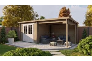 Blokhut - Tuinhuis Freddy | 28 mm | vuren onbehandeld