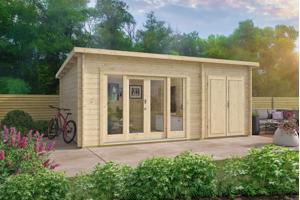 Blokhut - Tuinhuis Meg | 44 mm | onbehandeld