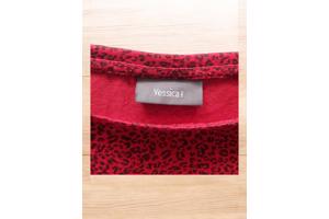 Yessica shirt lange mouwen panter rood M