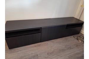 Zwart tv meubel ikea BESTÅ