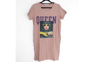 Shirt jurk Queen roze M