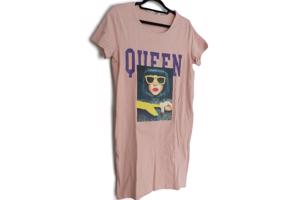 Shirt jurk Queen roze M